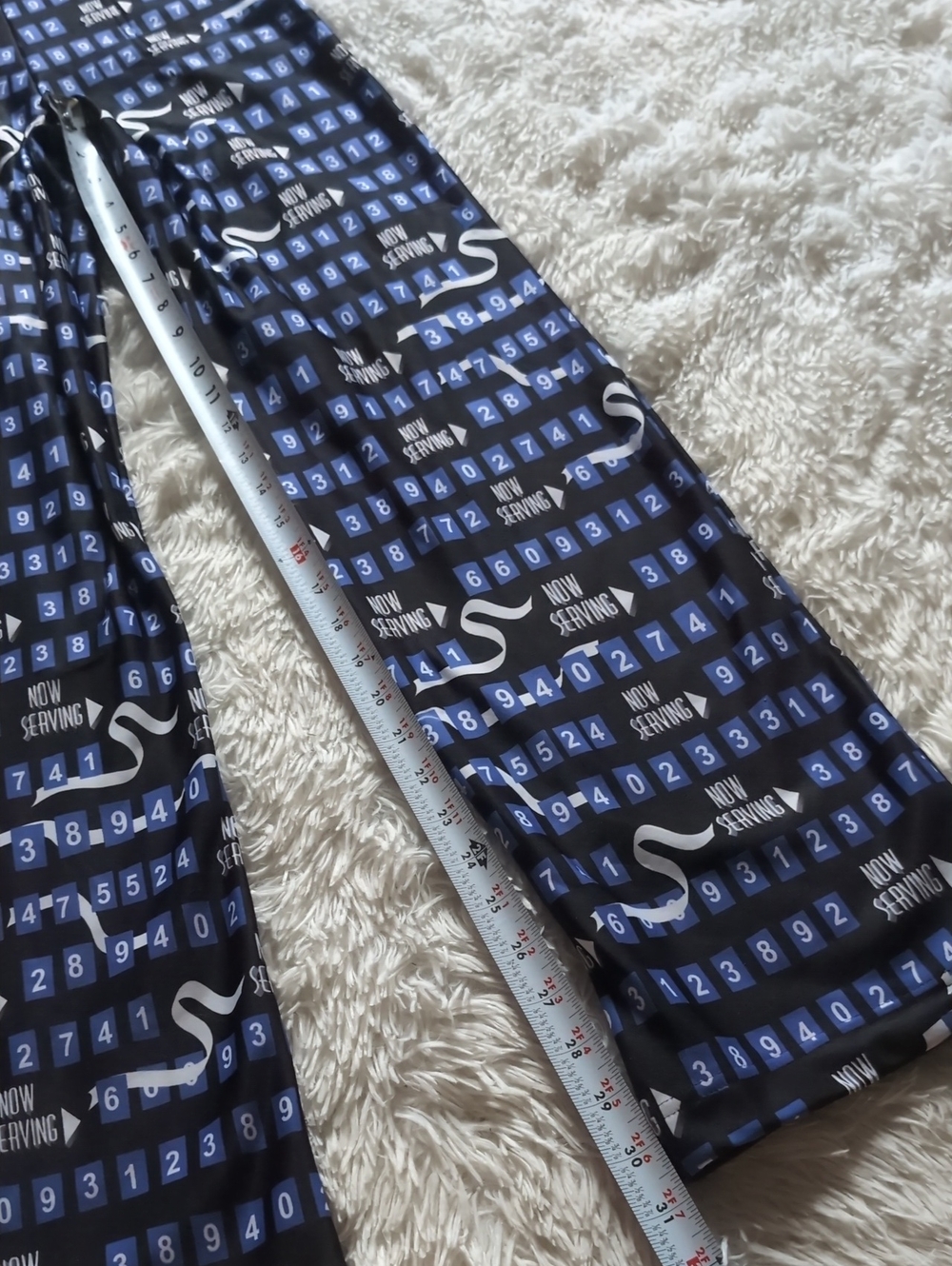 Blackmilk Beetlejuice Now Serving Ticket Number High Waist Straight Leg Pant XS - Picture 14 of 14
